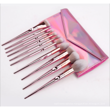 10pcs cosmetic make up brush rose gold pink  makeup brushes set